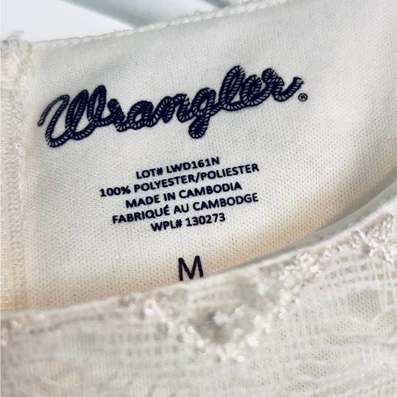 M Cream Lace Wrangler Dress - Picture 2 of 3